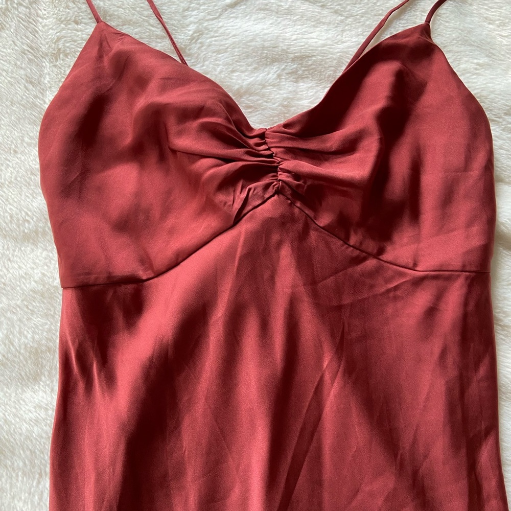 Favorite Daughter Silk Red Maxi Dress - NWOT - Picture 3 of 6